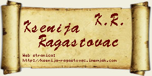 Ksenija Ragastovac vizit kartica